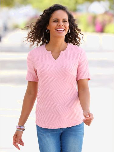 T-shirt à manches courtes qualité structurée tendance - Collection L - Modalova