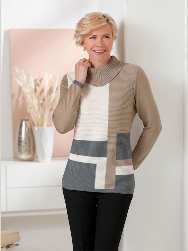 Pull à col roulé 58% coton - Witt - Modalova