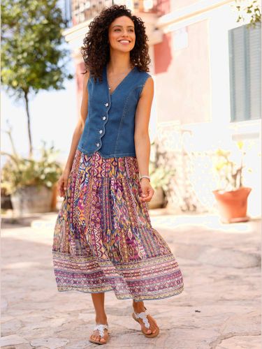 Gilet en jean qualité coton - Witt - Modalova