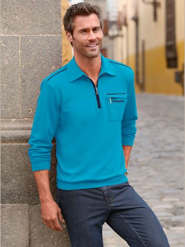 Polo à manches longues contrastes sportifs - Catamaran - Modalova