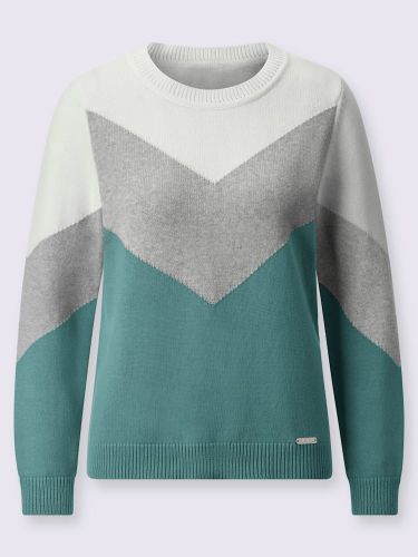 Pull encolure ronde pur coton - Collection L - Modalova