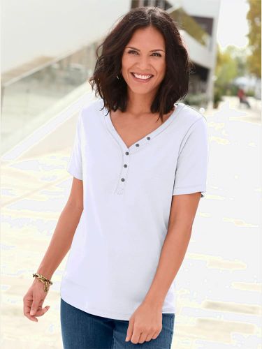 T-shirt à manches courtes avec coton - Collection L - Modalova