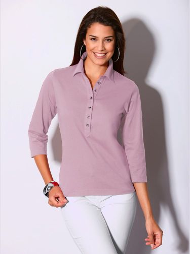 Polo patte de boutonnage longue à boutons argentés - Witt - Modalova