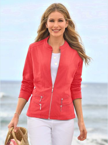 Veste estivale féminine à glissière - Collection L - Modalova