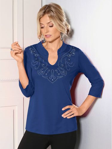 Tee-shirt original col v motifs brillants - Witt - Modalova