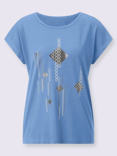 T-shirt à manches courtes imprimé feuille brillant - Witt - Modalova