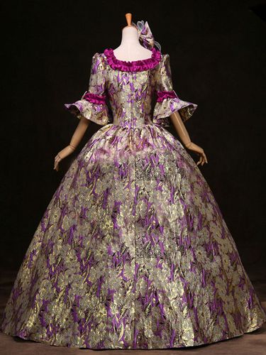 Costume rétro violet synthétique - milanoo.com - Modalova