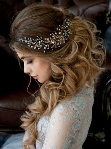 Coiffure mariage or accessoire de cheveux soirée - milanoo.com - Modalova
