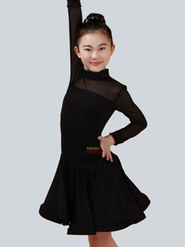 Attrayant costume de danse latine en lycra elasthanne unicolore Robe Déguisements Halloween - milanoo.com - Modalova