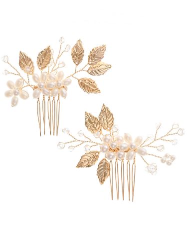 Accessoires de cheveux en métal de peigne de mariage de coiffes faites main pour la mariée - milanoo.com - Modalova