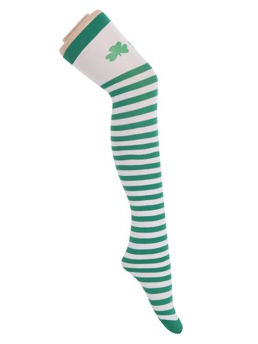 Femmes Saloon bas trèfle genou chaussettes hautes Halloween Cosplay Costume accessoires - milanoo.com - Modalova