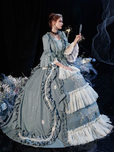 Robe Opéra Costume rétro victorienne rococo en couches volants Costume de Cosplay carnaval - milanoo.com - Modalova