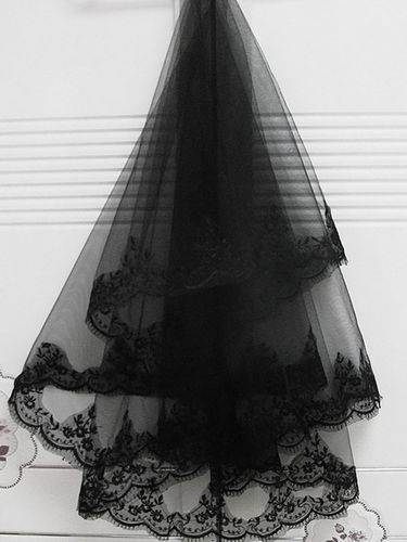 Voiles de mariage plissé crêpe longue voile de mariée classique - milanoo.com - Modalova