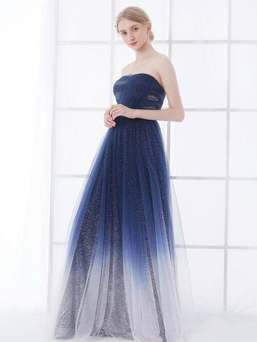 Robe de mariée sans bretelles sans manches à lacets taille naturelle longueur au sol dentelle tulle une ligne robes de mariée - milanoo.com - Modalova