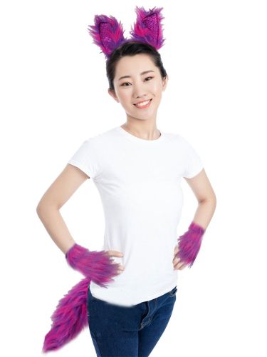 Renard Cosplay Costume Bandeau Gants Queue Ensemble 3 Pièces En Plastique Mardi Gras Costume Accessoires - milanoo.com - Modalova