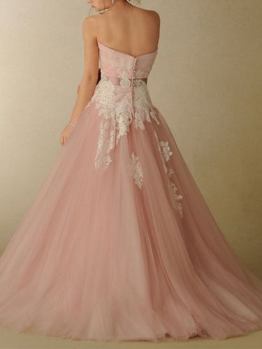 Robe de mariée robe de mariage bustier zip sur dos à grande traîne - milanoo.com - Modalova