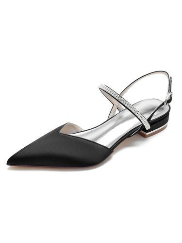 Chaussures de Mariée à Plate avec Bout Pointu Unicolore - milanoo.com - Modalova