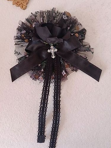 Gothique Lolita Accessoires Fleurs Volants Polyester Chapeaux Divers - milanoo.com - Modalova