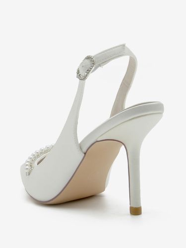 Chaussures de mariage Escarpins de mariée Soie et satin Bout pointu Perles - milanoo.com - Modalova