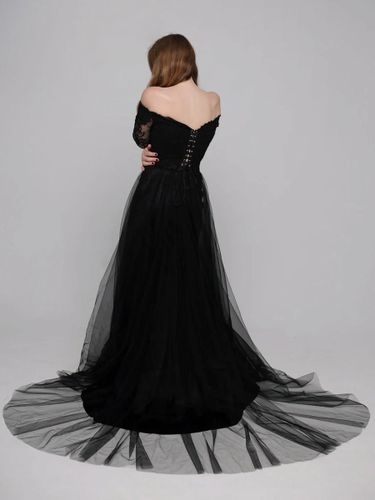 Robes de mariée sirène manches longues en dentelle avec train robe de mariée personnalisation gratuite - milanoo.com - Modalova