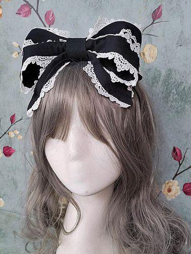 Coiffure Rococo Style Lolita Accessoires Dentelle Volants Couvre-chef Polyester Divers - milanoo.com - Modalova