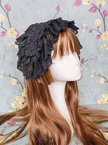 Coiffure Rococo Style Lolita Accessoires Dentelle Volant Polyester Divers - milanoo.com - Modalova