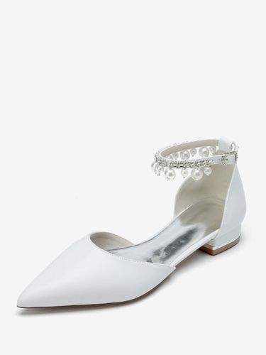Chaussures de mariée Appartements de mariée en cuir PU Bout pointu - milanoo.com - Modalova
