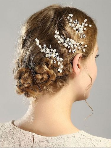Coiffes Mariage Épingle À Cheveux Perle Strass Accessoires De Cheveux De Mariée - milanoo.com - Modalova