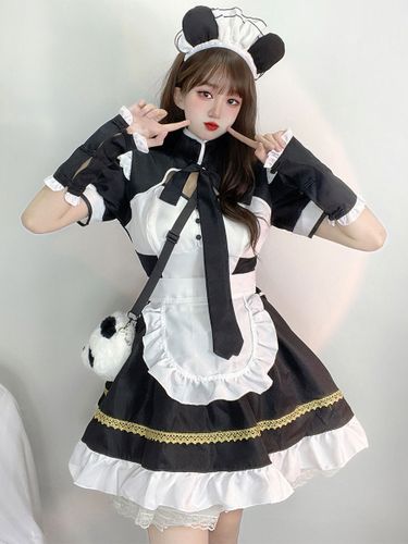Robe Sweet Lolita Robe à volants en polyester à manches courtes - milanoo.com - Modalova