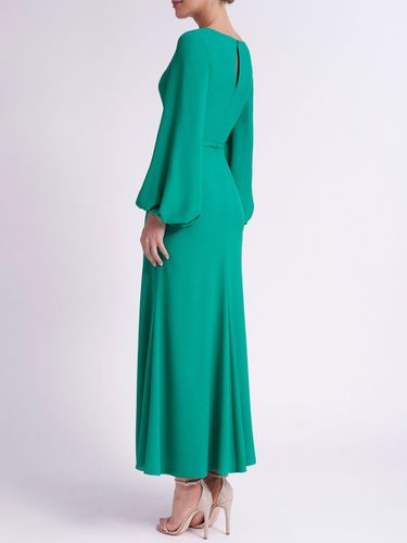 Robe de soirée sirène col en V soie élastique comme le satin longueur cheville robes de soirée formelles personnalisation gratuite - milanoo.com - Modalova