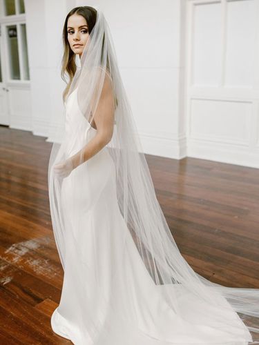 Voile de mariée Tulle Cut Edge Voile de mariée - milanoo.com - Modalova