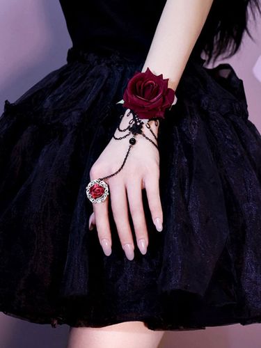 Accessoires Gothic Lolita Black Rose Chaînes Polyester Accessoire Divers - milanoo.com - Modalova