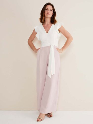 Combinaison de mariage tenue de mère de mariée combinaison sans manche col v - milanoo.com - Modalova