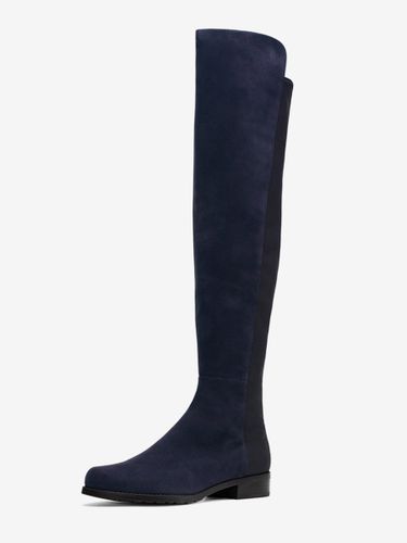 Cuissardes platess bottes élastiques en daim chaussures - milanoo.com - Modalova
