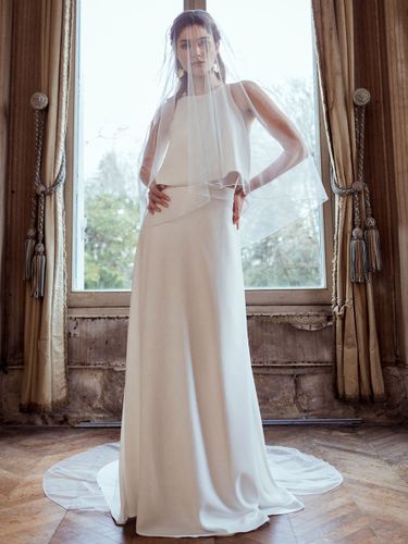 Voiles de mariage Voiles de mariée classiques à bord fini en tulle à deux niveaux - milanoo.com - Modalova