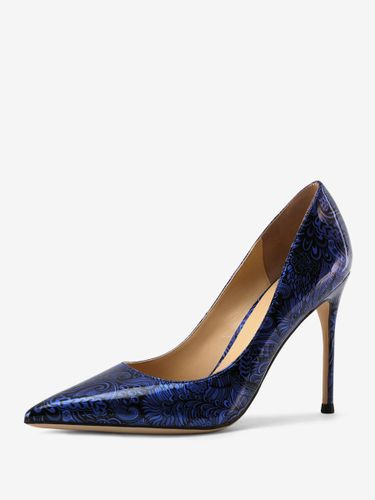 Escarpins s à talons aiguilles imprimés en cuir verni - milanoo.com - Modalova