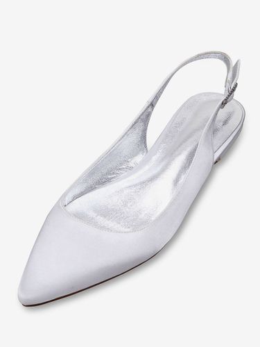 Chaussures de mariée plate blanche en soie de satin chaussures de mariage - milanoo.com - Modalova