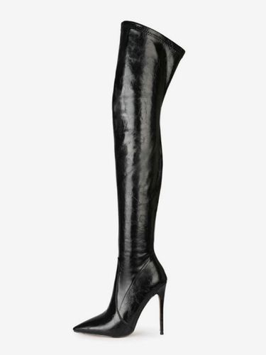 Cuissardess Bottes à talons aiguilles et bout pointu - milanoo.com - Modalova