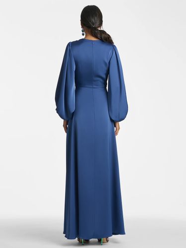 Robe de mère de mariée col en V manches 3/4 jupe fendue robe d'invitée de mariage - milanoo.com - Modalova