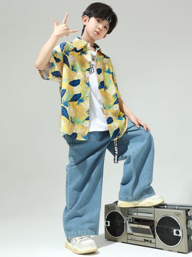 Costumes de danse jazz pour hommes top pantalon en polyester ensemble de danse - milanoo.com - Modalova