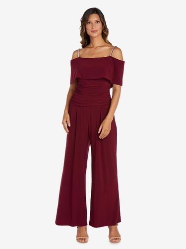 Robe de soirée pour mère de la mariée épaules dénudées combinaison sans manches robes d\'invitées plissées pour mariage - milanoo.com - Modalova