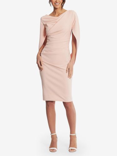Robe de soirée pour mère de la mariée col en v sans manches ligne a plissée longueur aux genoux robes d\'invitées de mariage - milanoo.com - Modalova