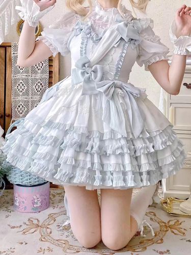 Robe Lolita douce Robe Lolita sans manches en polyester - milanoo.com - Modalova