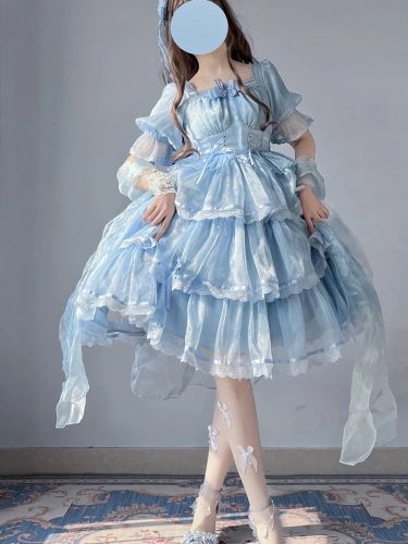 Robe Lolita douce à manches courtes Robe Lolita de conte de fées douce - milanoo.com - Modalova