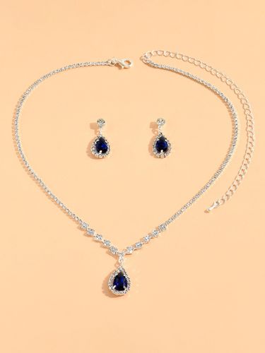Ensemble de bijoux pour mariée avec superbe diamant en métal - milanoo.com - Modalova