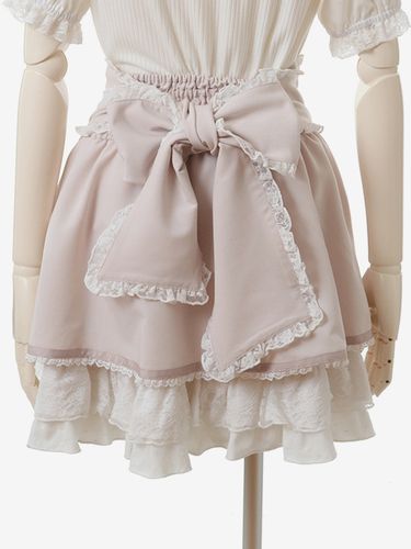 Jupe Lolita douce à volants et à lacets Jupe Lolita en dentelle - milanoo.com - Modalova