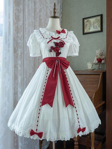 Robe Sweet Lolita Robe en polyester à manches courtes Robe Lolita - milanoo.com - Modalova
