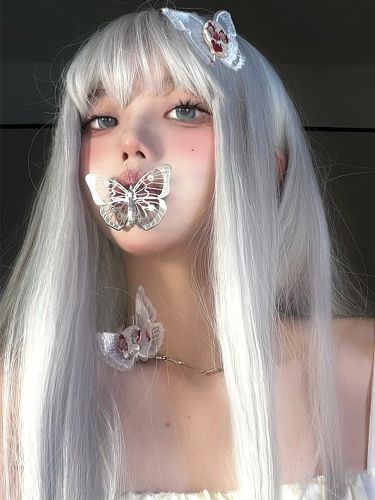 Perruque Lolita Gothique Longue ée Ébouriffée Accessoires Lolita - milanoo.com - Modalova