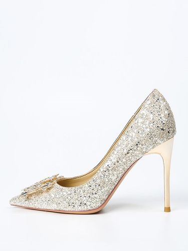 Chaussures de soirée à talons hauts chaussures de bal à bout pointu et strass - milanoo.com - Modalova