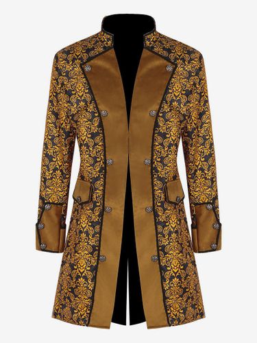 Veste Costumes Rétro À Manches Longues En Jacquard Vintage - milanoo.com - Modalova